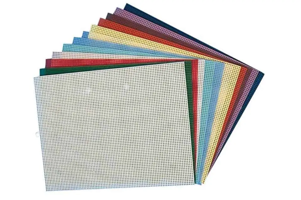 Multicolored Plastic Canvas Sheet