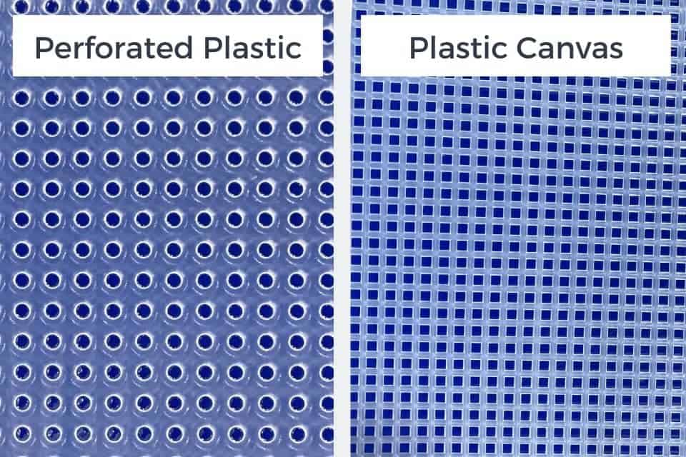 Perforated Plastic versus Plastic Canvas