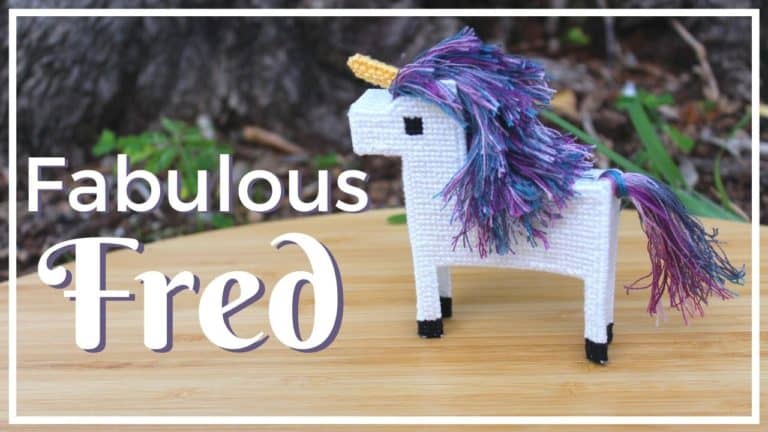 Fabulous Fred the 3D Cross Stitch Unicorn Project