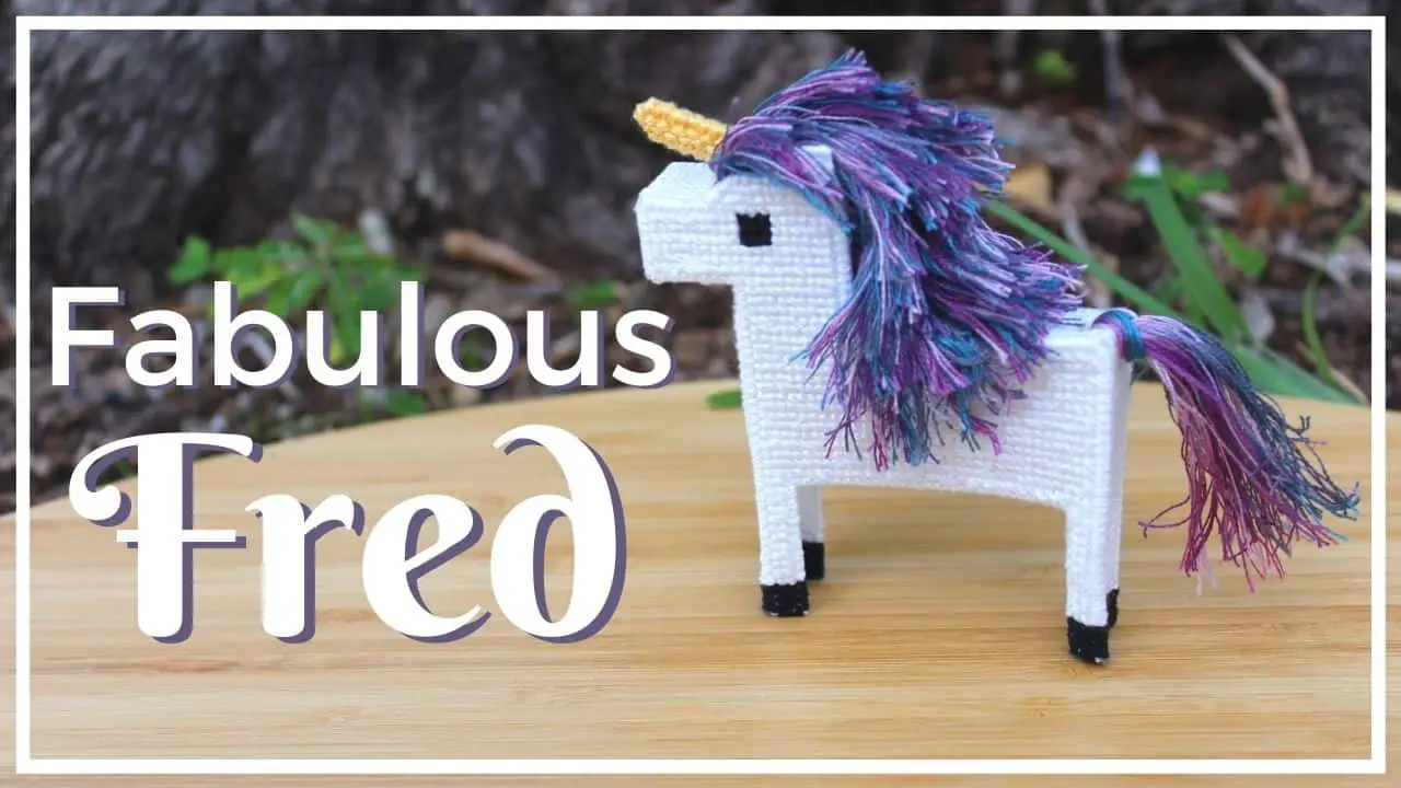 Fabulous Fred the 3D Cross Stitch Unicorn Project