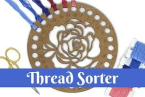 project card, thread sorter, floss organizer